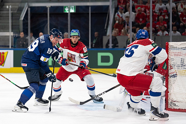 ONLINE: Česko - Finsko 1:3. Tlak hokejistů ustal, soupeř naopak vybojoval přesilovku